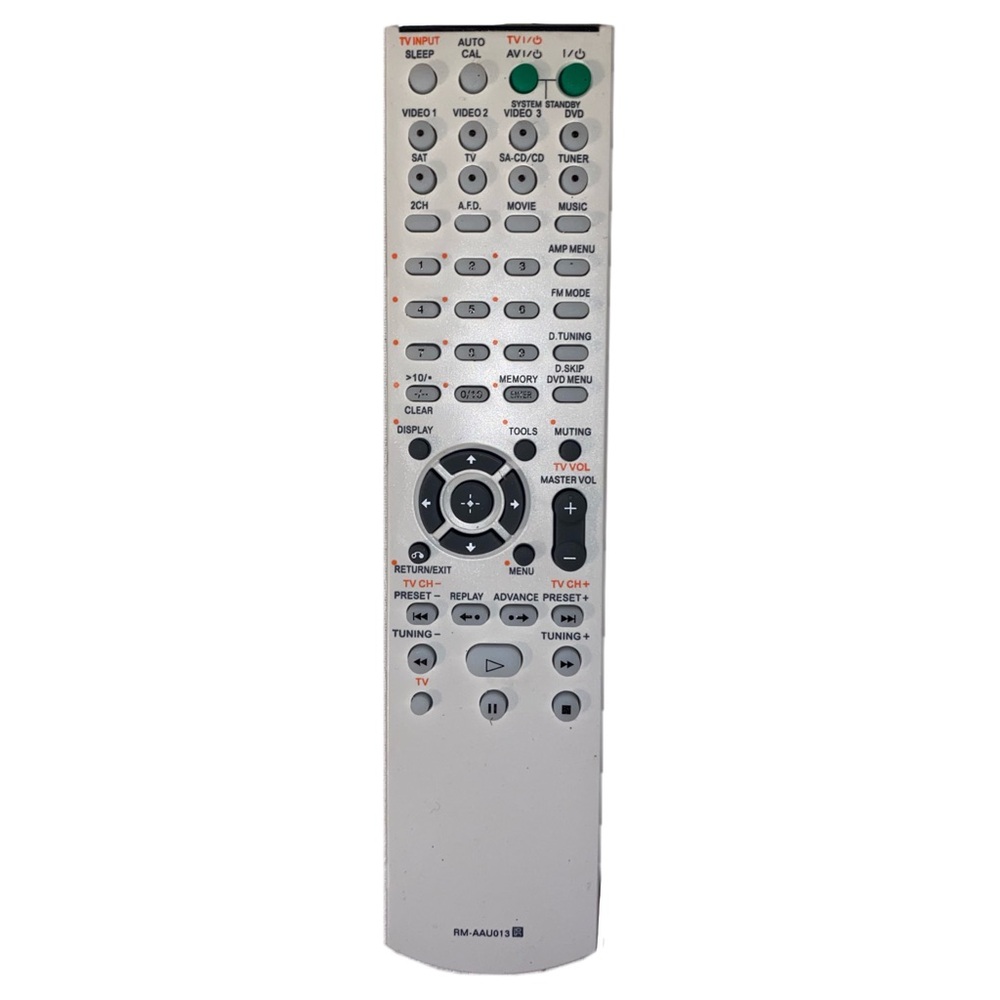 RM-AAU013 Remote Control for Sony Home Theatre AV Receiver STR/HT/SS/CTR Series